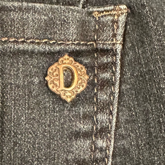 Democracy Ab Technology Jeans Womens Size 16 Skinny Dark Blue Denim Mid Rise - Picture 6 of 10